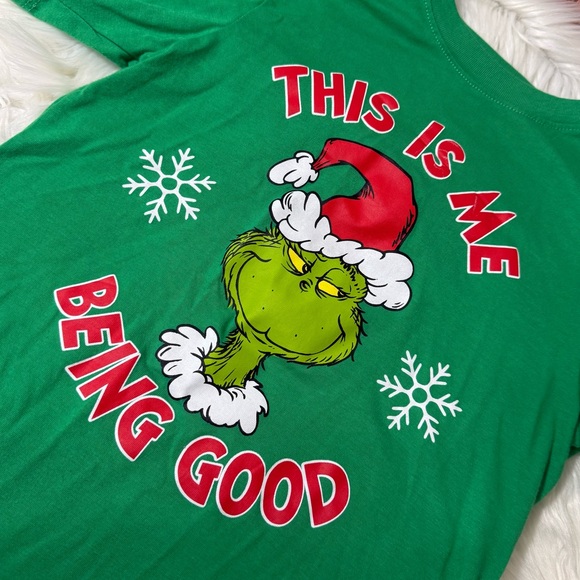 The Grinch Graphic Holiday Short Sleeve Shirt - Kids Size M (8) - Picture 10 of 12